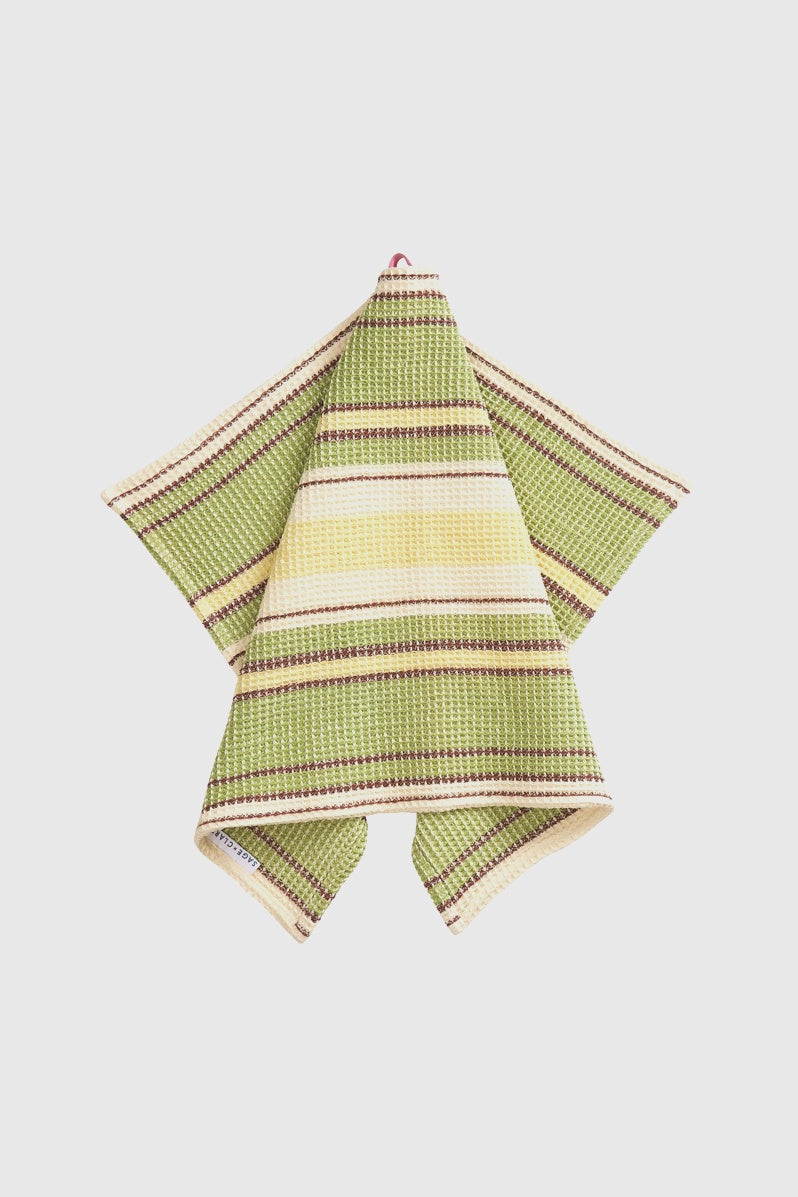 Ishani Stripe Tea Towel - Palm