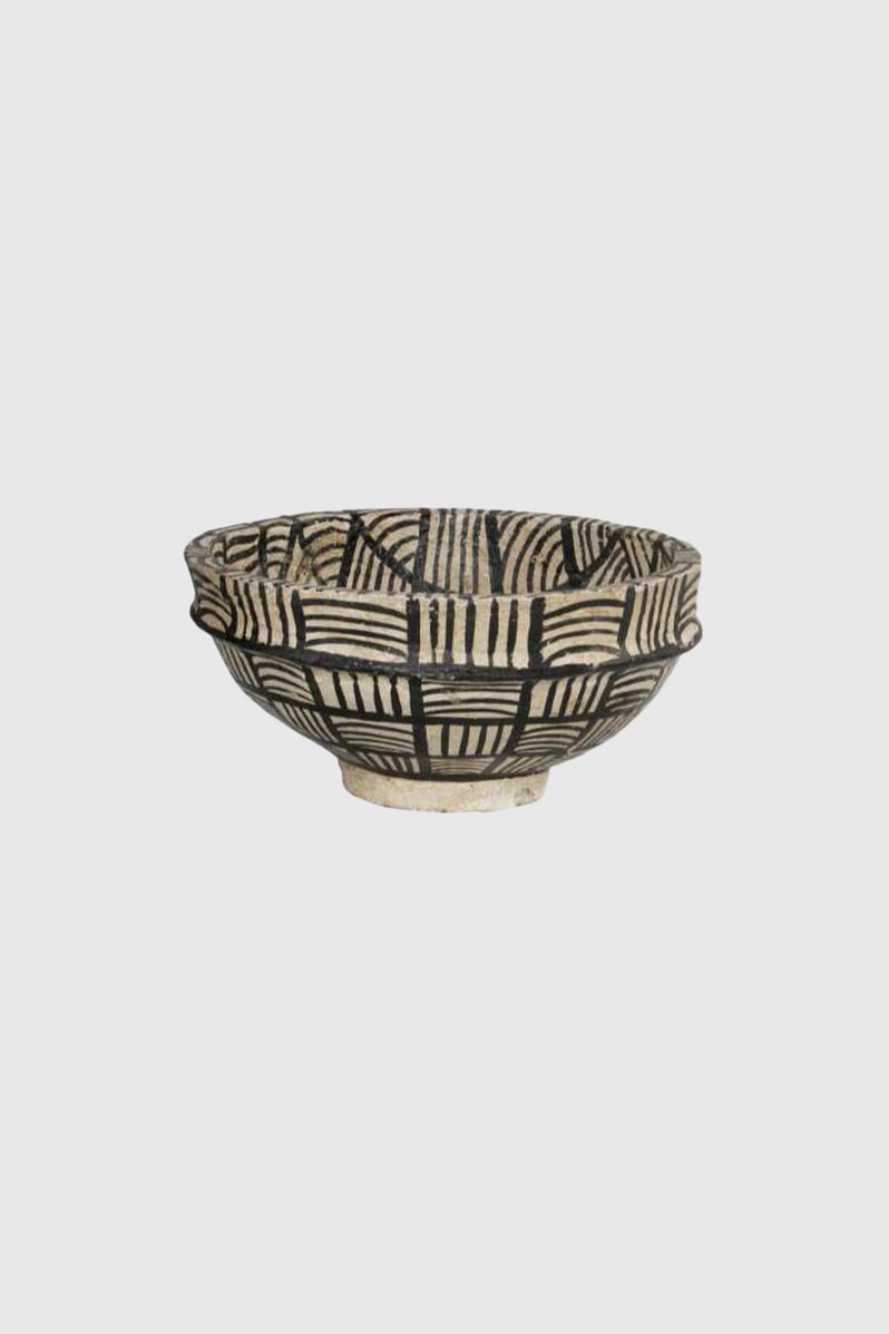 Otto's Corner Store - Paper Mache Bowl - Black and White