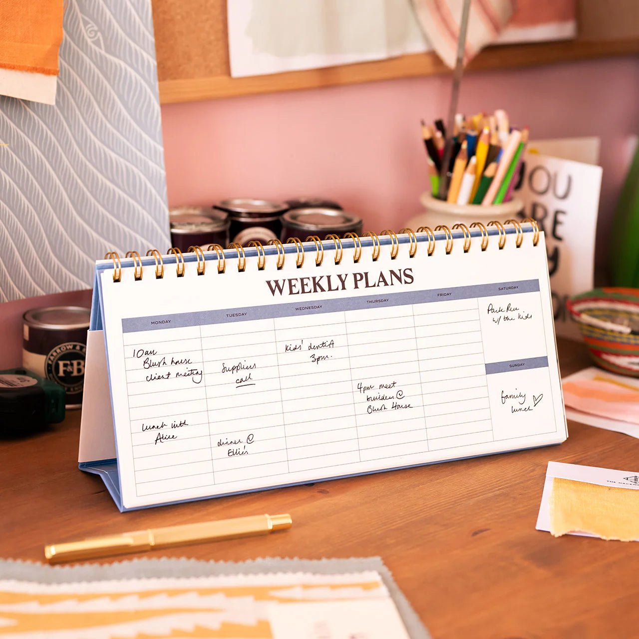 Otto's Corner Store - Paper Plans Spiral Top Weekly Desk Pad