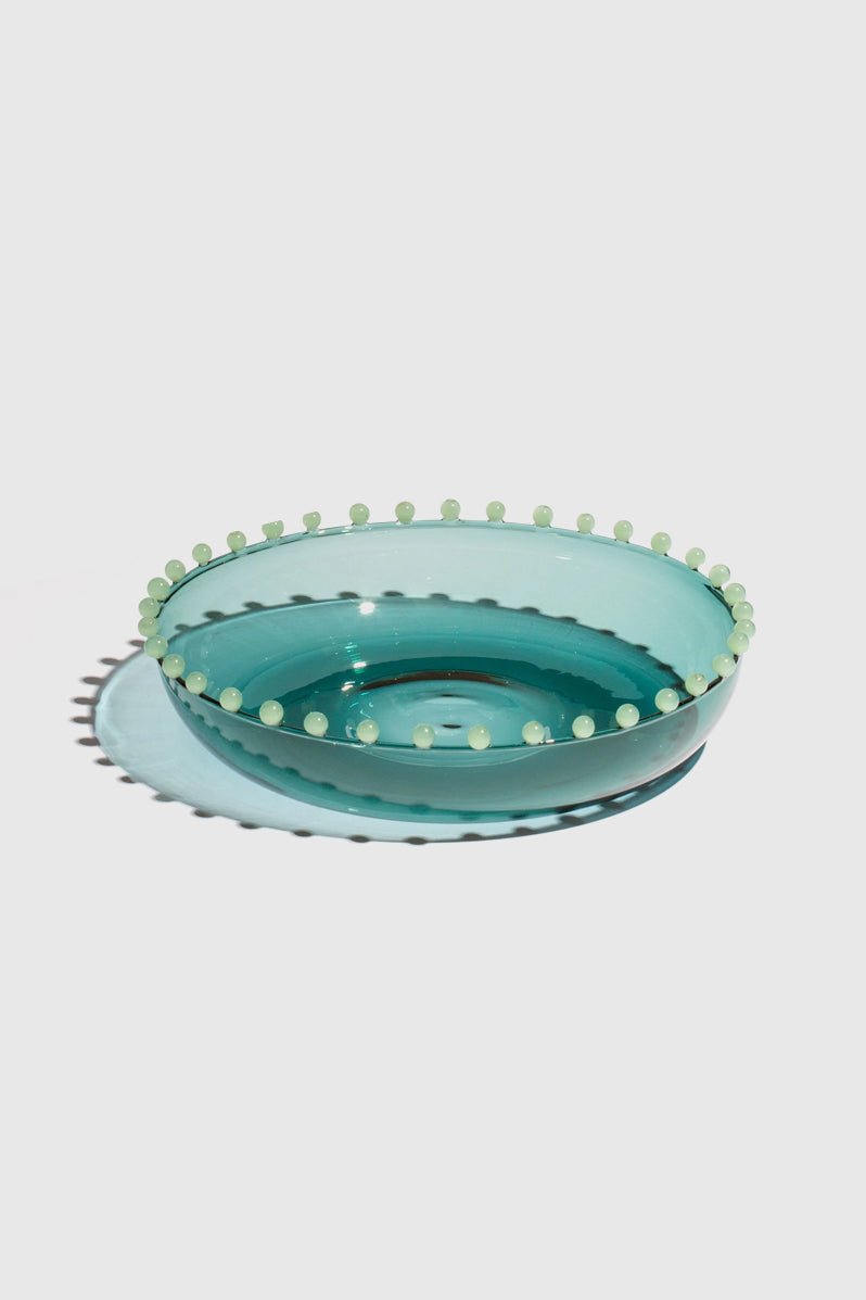 Otto's Corner Store - Pearl Platter - Teal & Jade