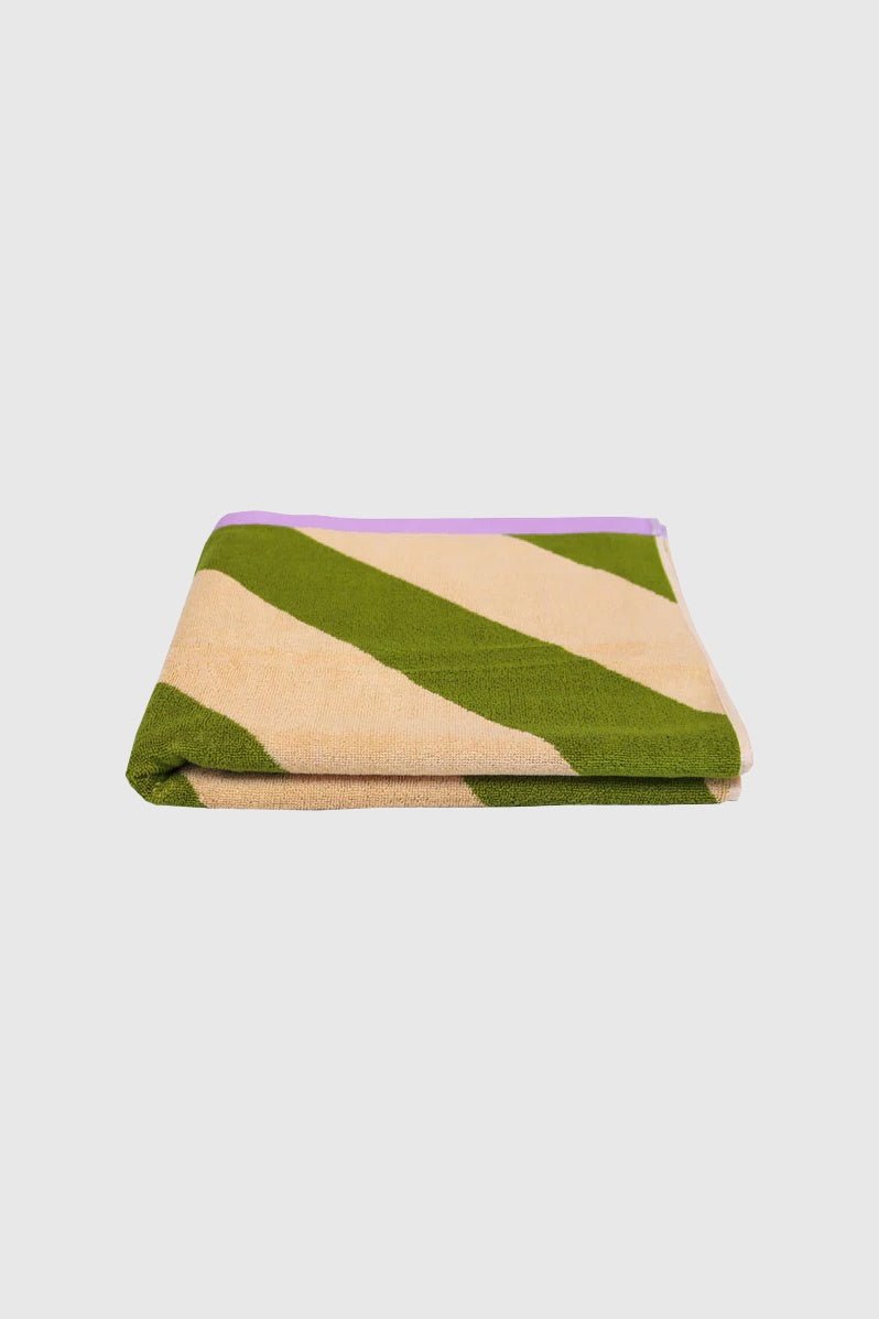 Otto's Corner Store - Pistachio Stripe Bath Towel