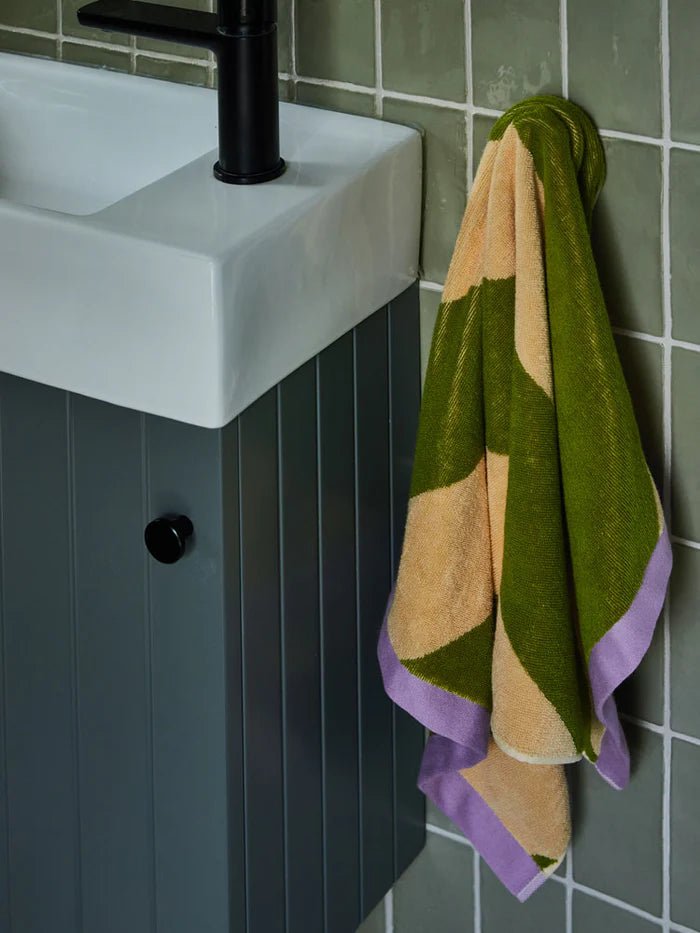 Otto's Corner Store - Pistachio Stripe Hand Towel