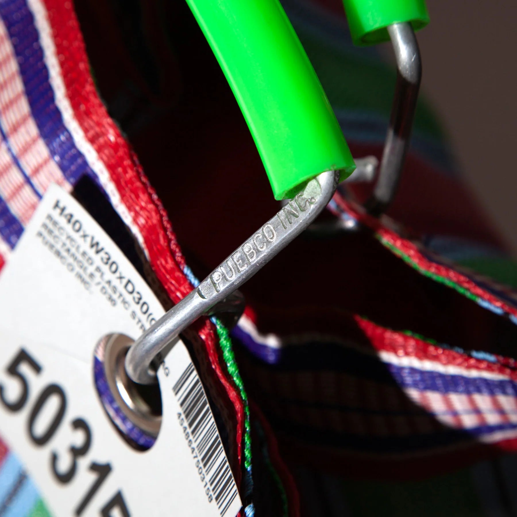 Recycled Plastic Stripe Bag