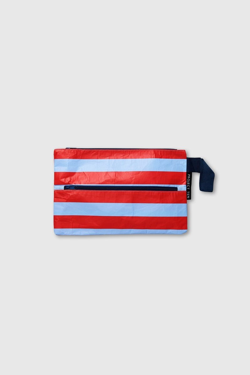 Otto's Corner Store - Red & Blue Striped Pencil Case