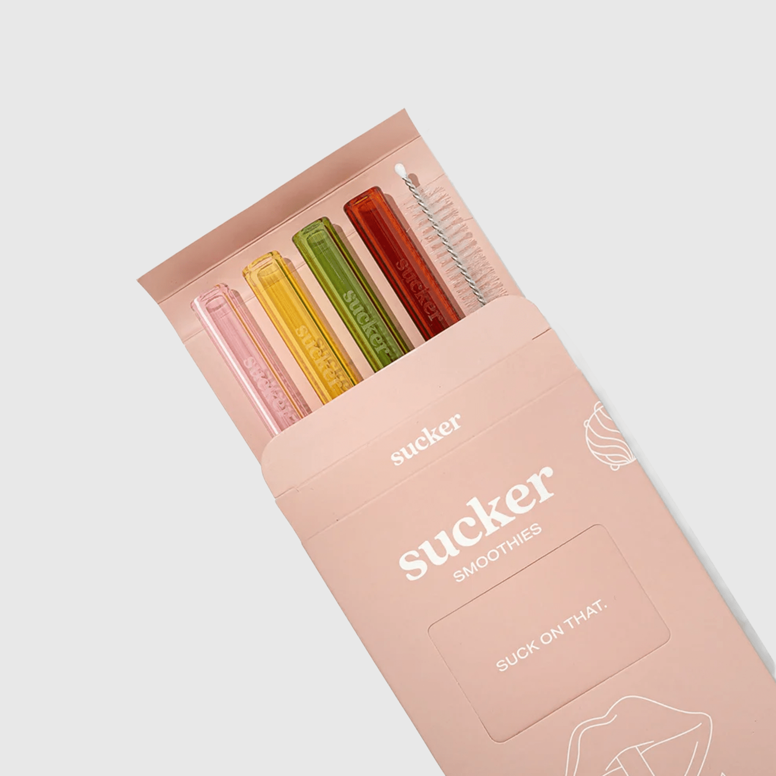 Otto's Corner Store - Reusable Glass Smoothie Straws - Multi-colour