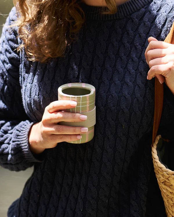 Otto's Corner Store - Robert Gordon Ceramics | Travel Cup - Sage & Blush
