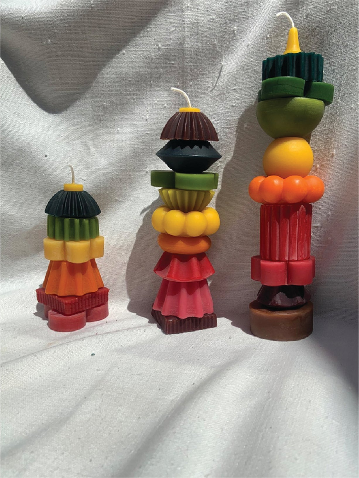 Otto's Corner Store - Sculptural Beeswax Stacking Candle