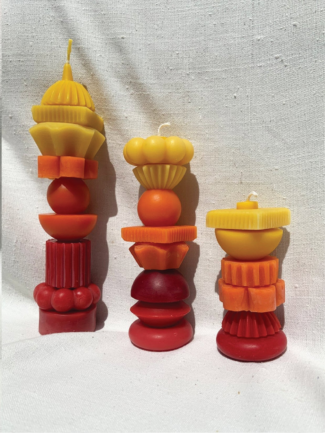 Otto's Corner Store - Sculptural Beeswax Stacking Candle