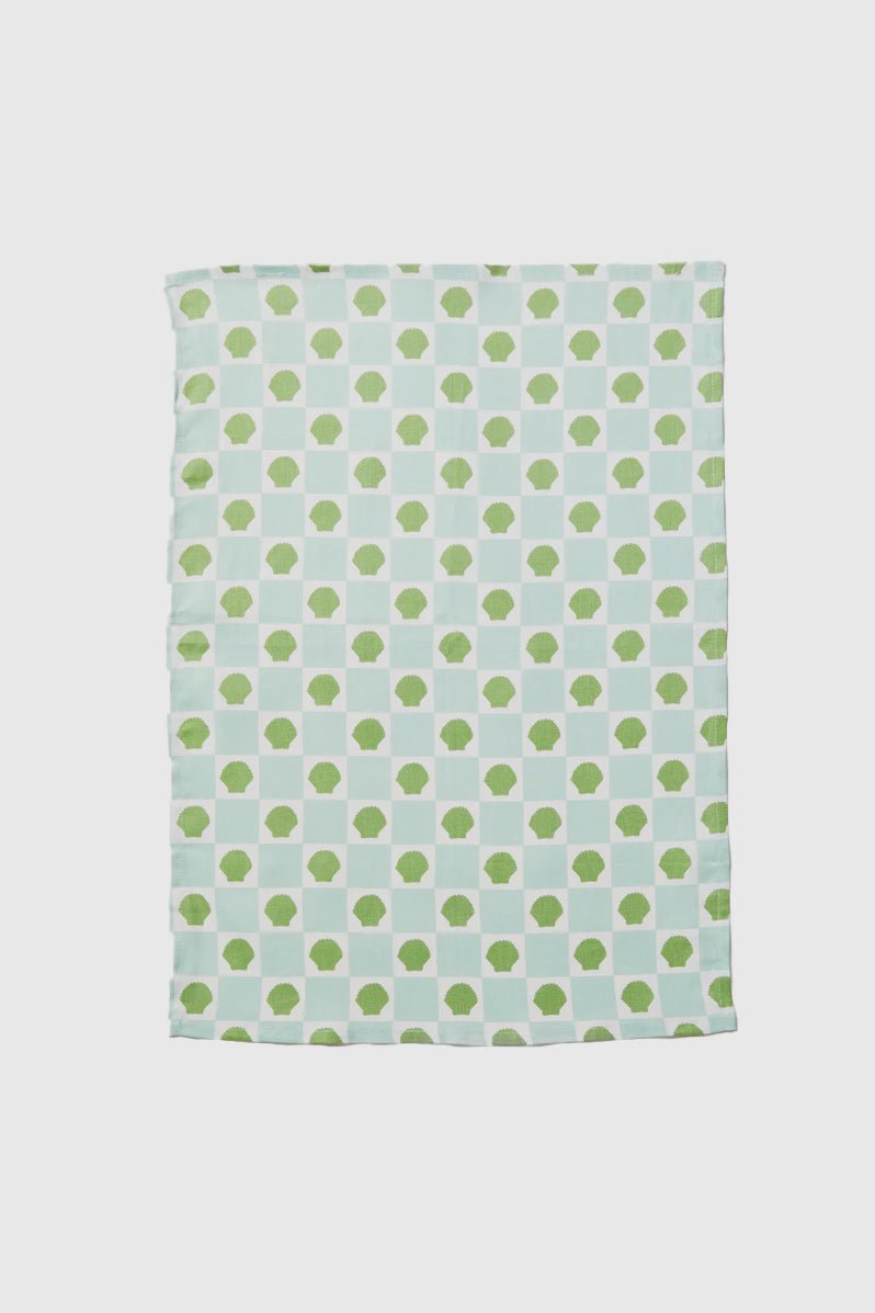 Otto's Corner Store - Shell Check Mint Tea Towel