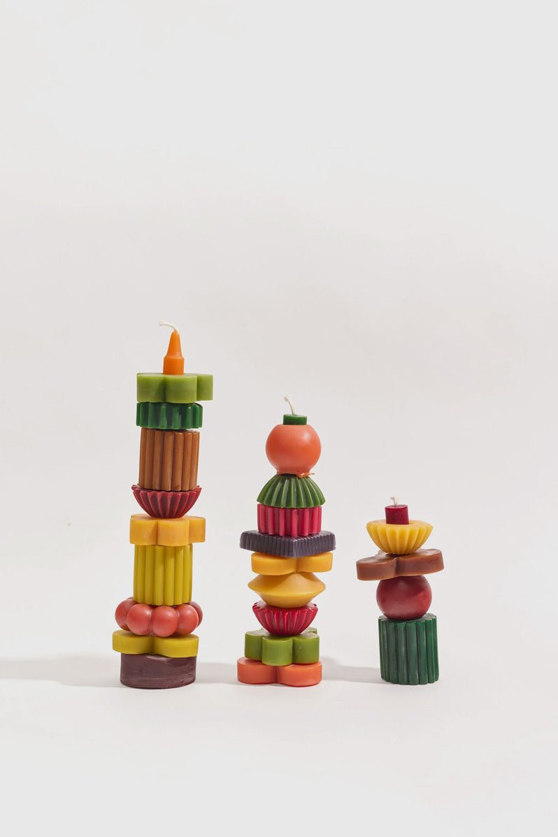 Otto's Corner Store - Stacking Sculptural | Beeswax Candle