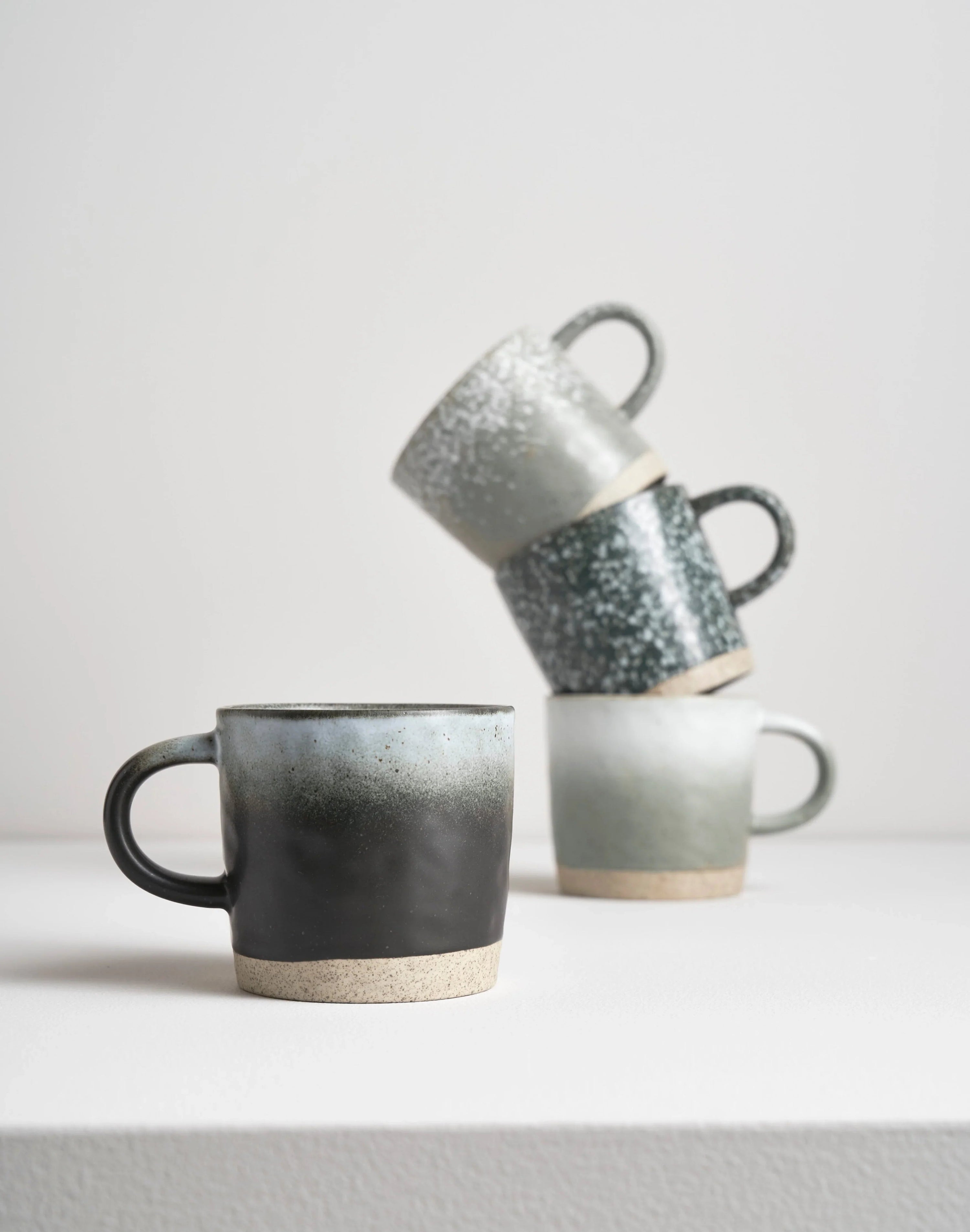 Otto's Corner Store - Strata Mug - Green/Grey