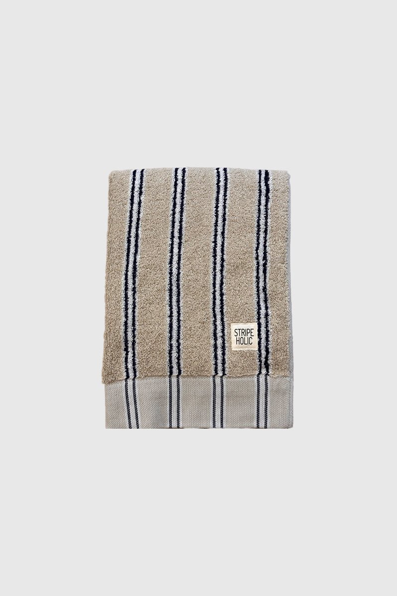 Otto's Corner Store - Stripe Holic Japanese Towel - Beige Stripe