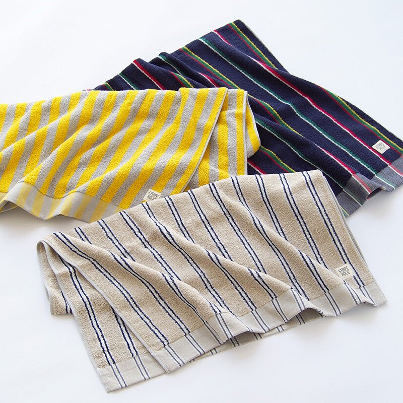 Otto's Corner Store - Stripe Holic Japanese Towel - Beige Stripe