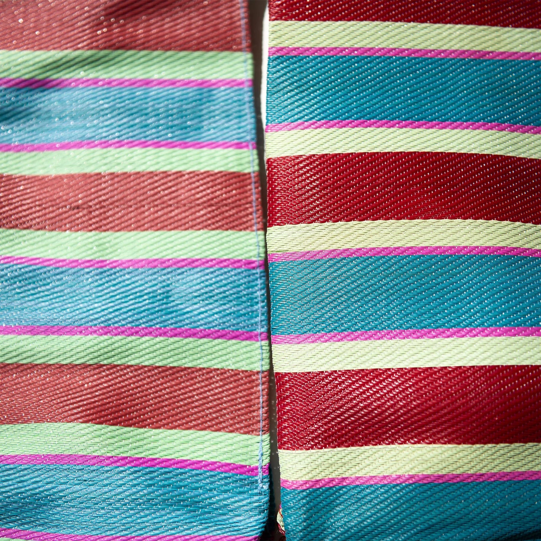 Recycled Plastic Stripe Bag