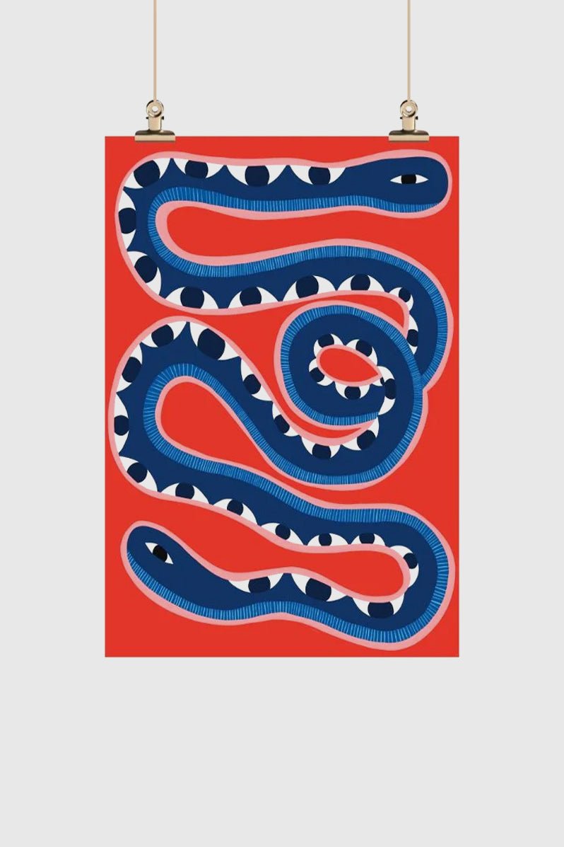 Otto's Corner Store - Tea Towel - Snake