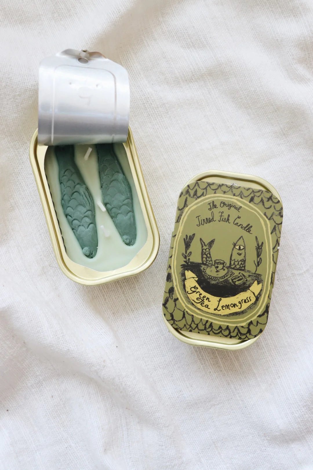 Otto's Corner Store - The Original Tinned Fish Candle - Green Tea & Lemongrass