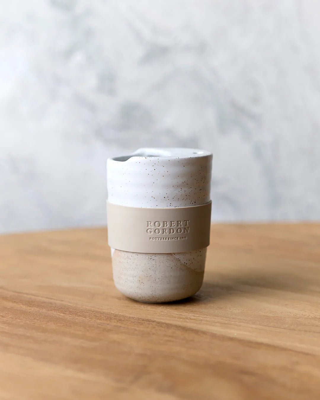 Otto's Corner Store - The Wanderer - White Speckle 350ml Travel Mug