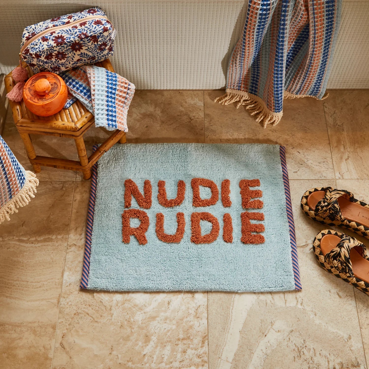 Otto's Corner Store - Tula Nudie Bath Mat Mini - Sky