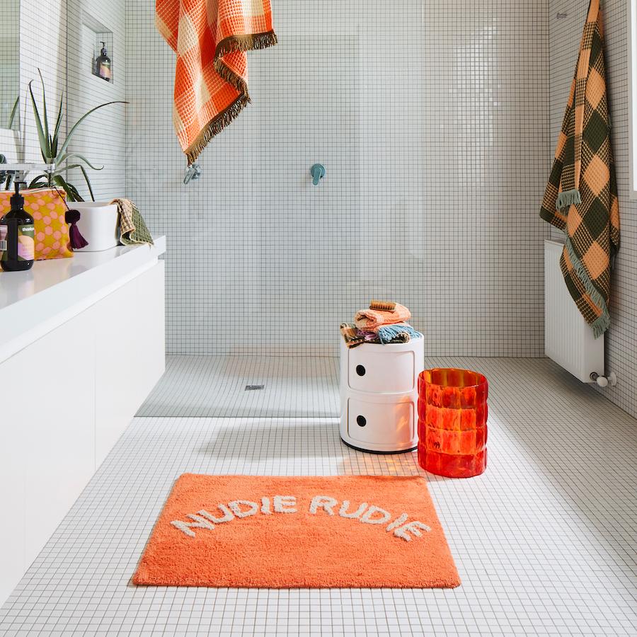 Otto's Corner Store - Tula Nudie Bath Mat - Tangerine