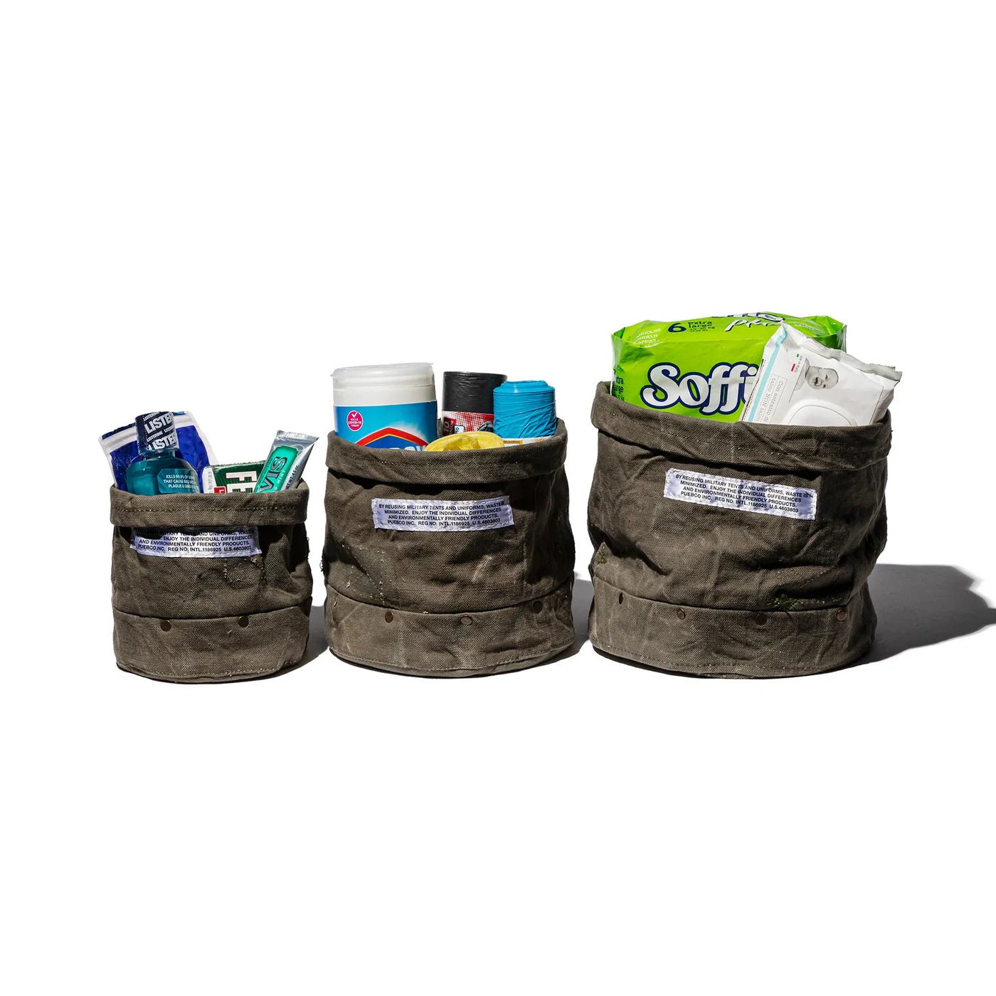 Otto's Corner Store - Vintage Material Organiser with Rivets