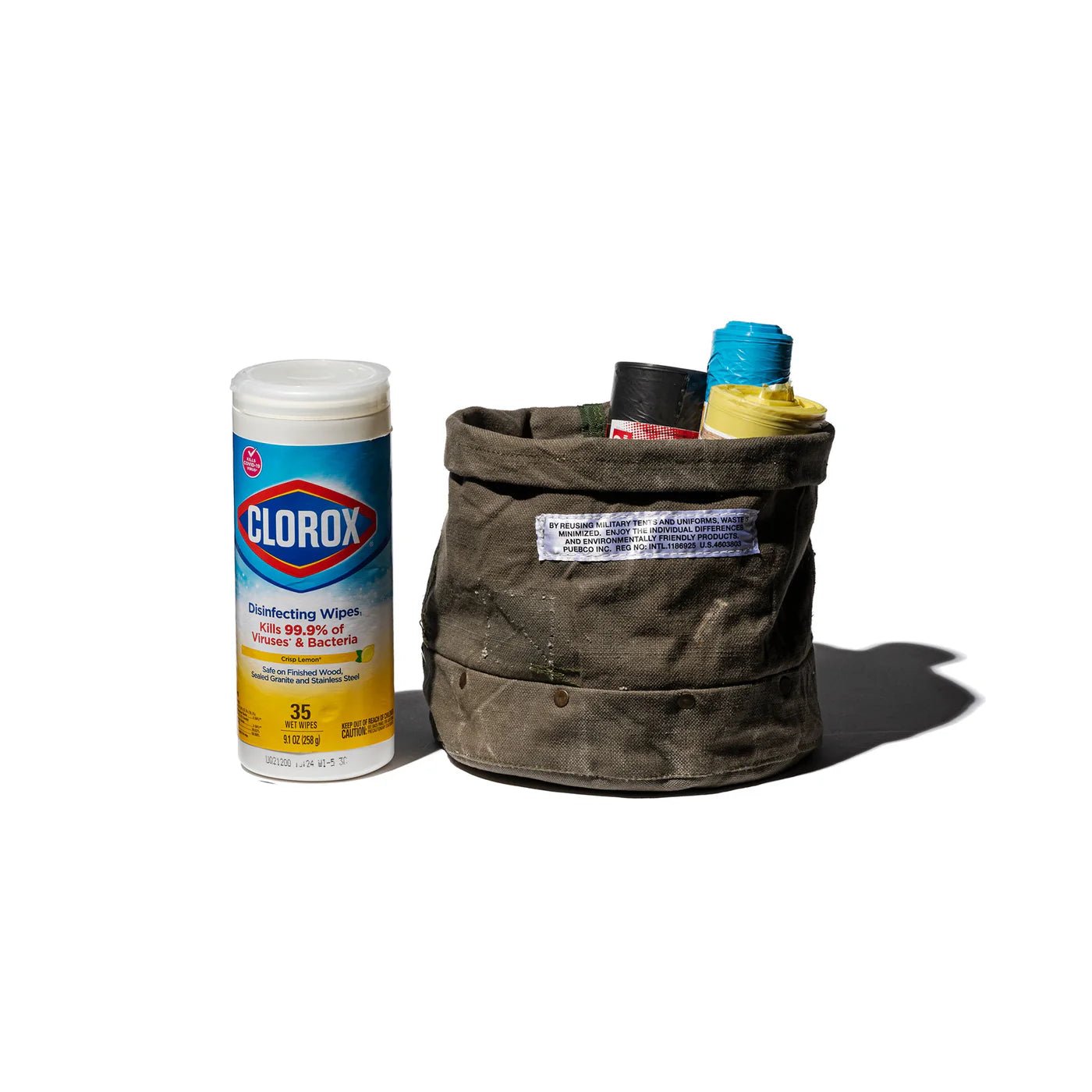 Otto's Corner Store - Vintage Material Organiser with Rivets