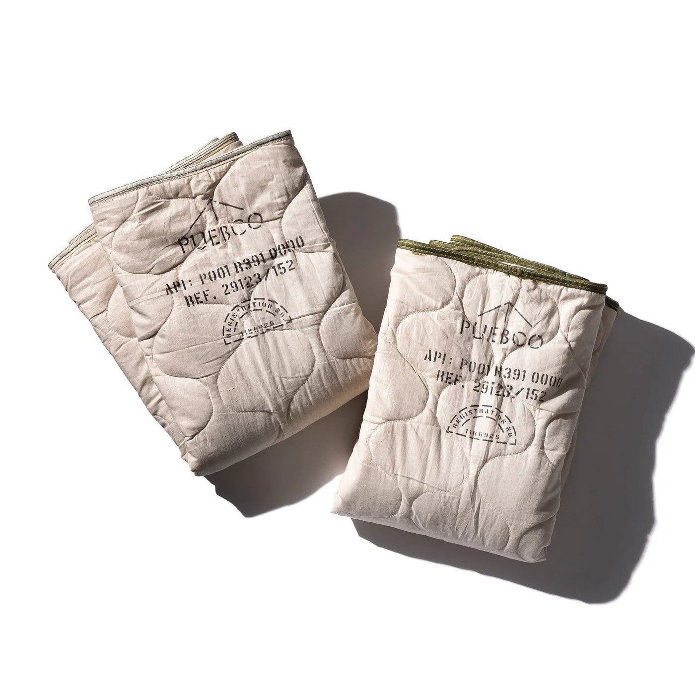 Otto's Corner Store - Vintage Parachute Line Quilted Blanket / Olive