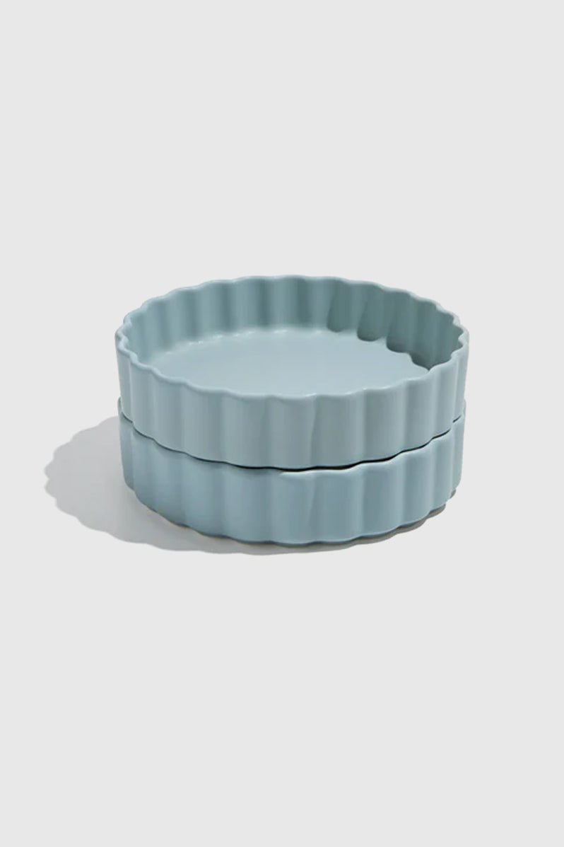 Otto's Corner Store - Wave Ceramic Bowl - Set of 2 - Blue