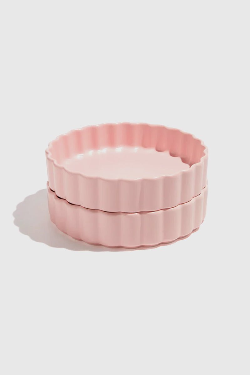 Otto's Corner Store - Wave Ceramic Bowl - Set of 2 - Pink