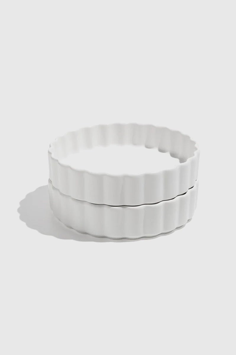 Otto's Corner Store - Wave Ceramic Bowl - Set of 2 - White