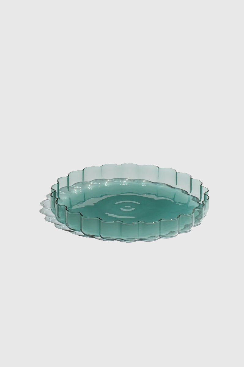 Otto's Corner Store - WAVE PLATE - TEAL