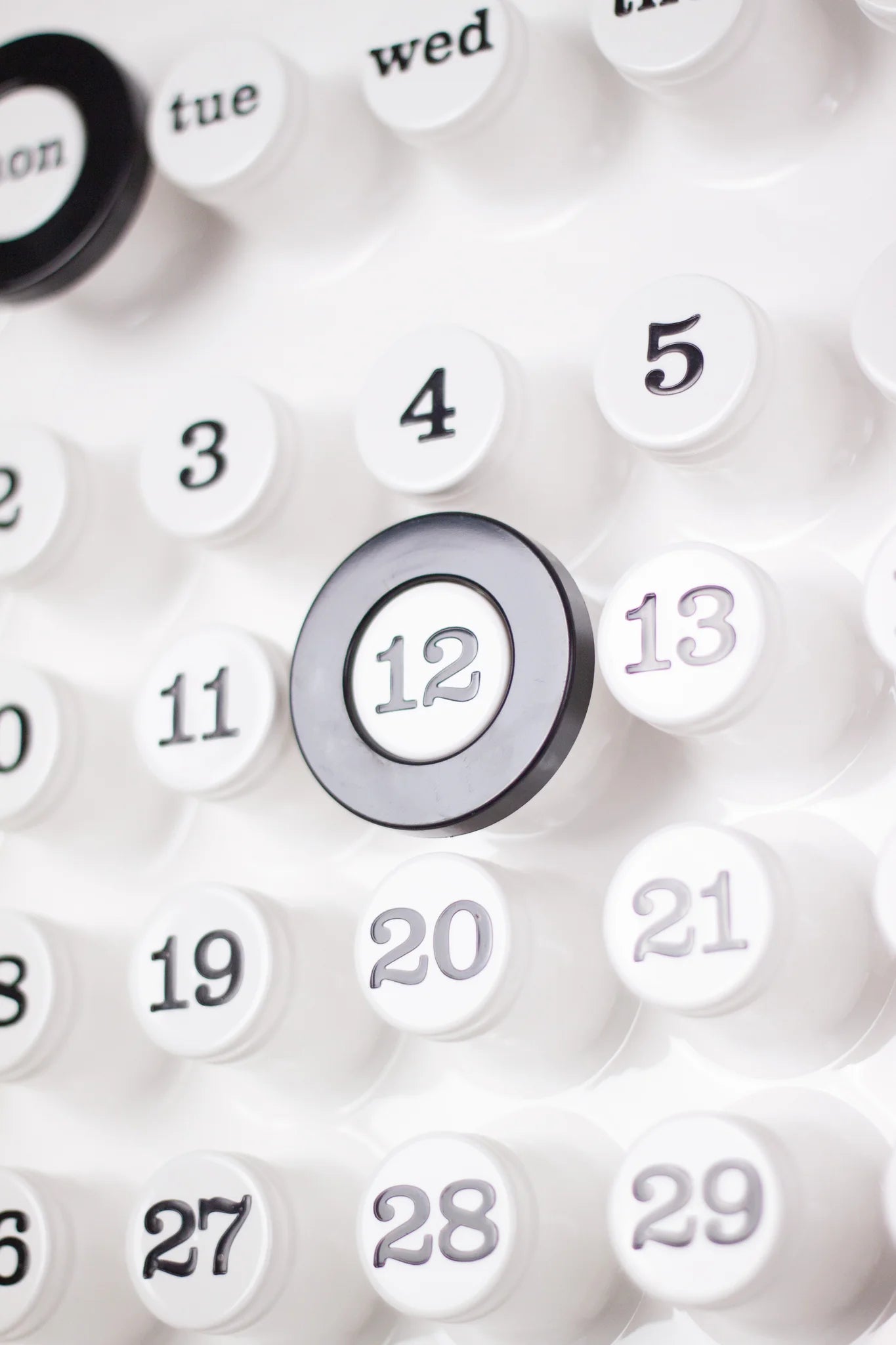 Otto's Corner Store - White Ring - A - Date Perpetual Calendar by Giorgio Della Beffa