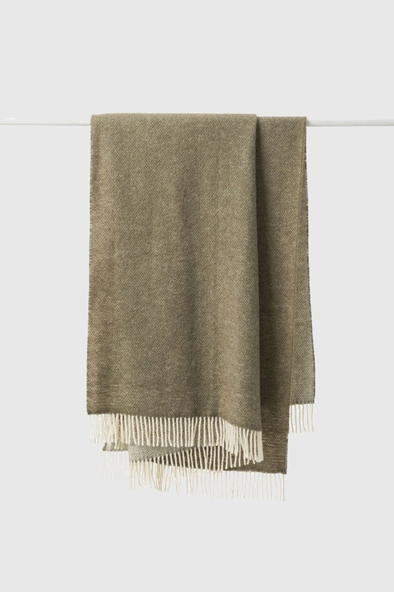Otto's Corner Store - Wool Throw - Matcha