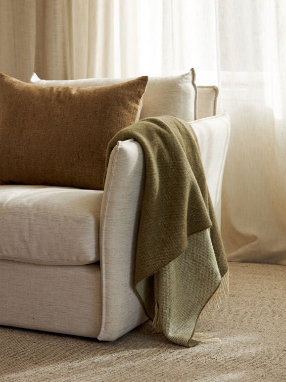 Otto's Corner Store - Wool Throw - Matcha