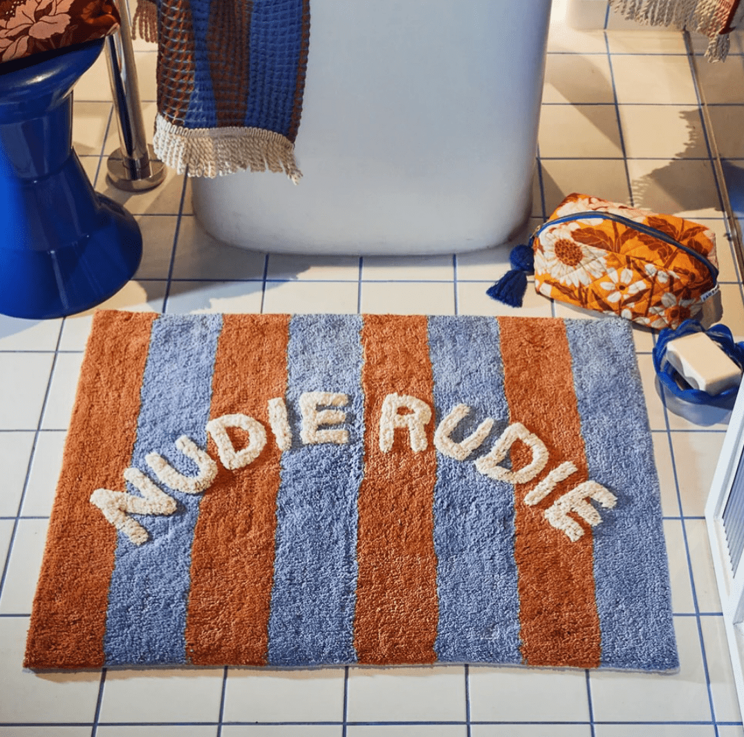 Otto's Corner Store - Zelia Nudie Rudie Bath Mat - Blue Jay