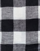 Otto's Corner Store - Black & White Gingham Linen 4P Napkin Set