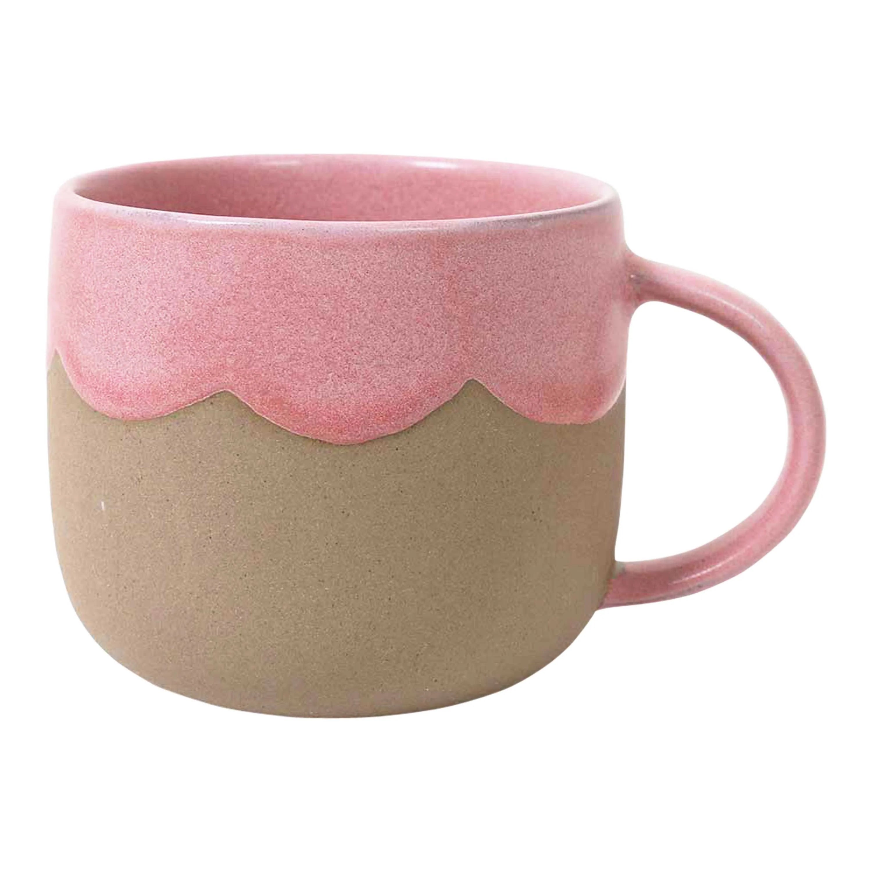 Otto's Corner Store - Breakfast in Bed Mug - Raspberry Scallop