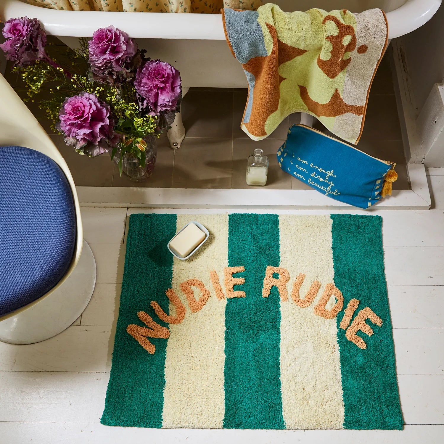 Otto's Corner Store - Didcot Nudie Bath Mat - Teal