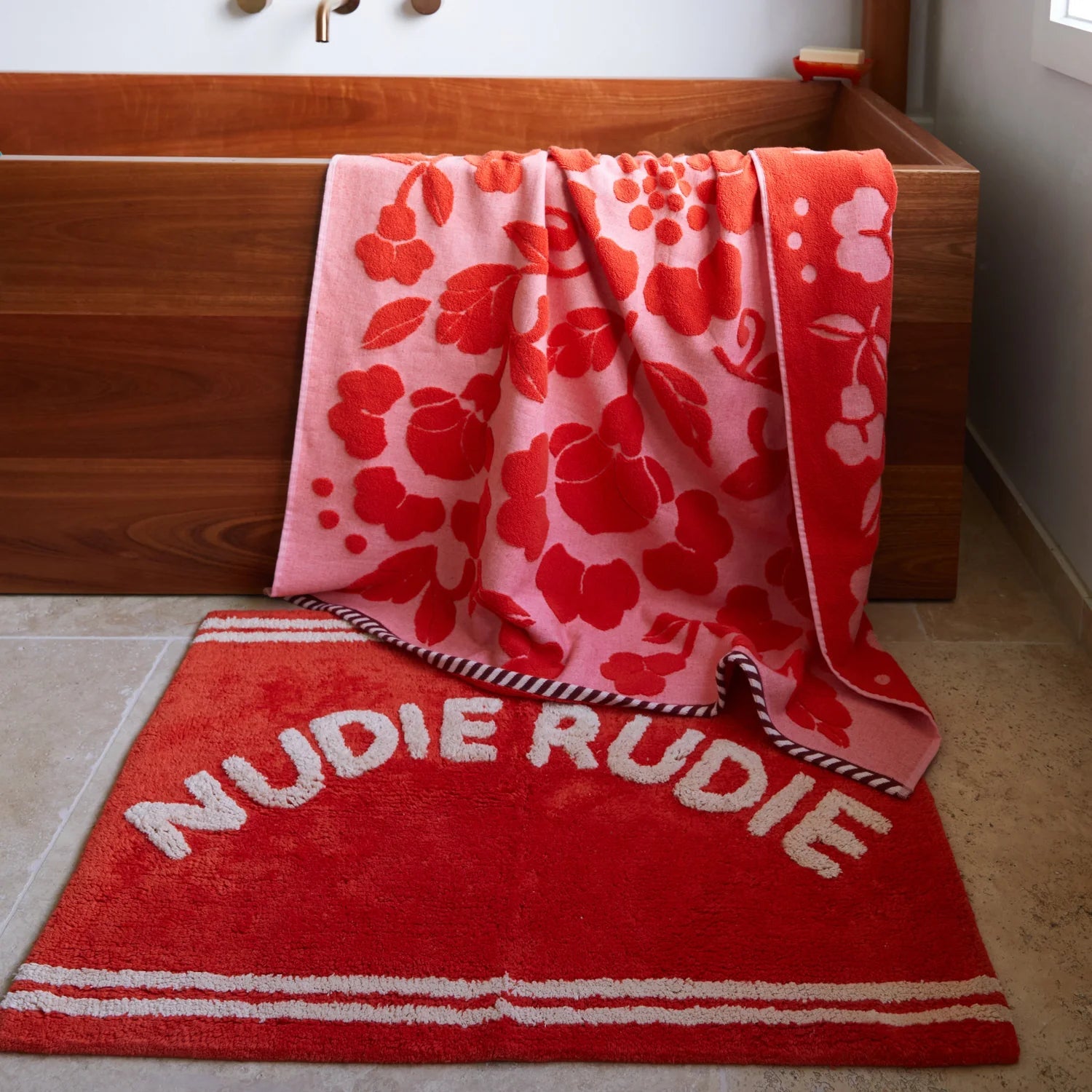 Otto's Corner Store - Elba Nudie Bath Mat - Cherry