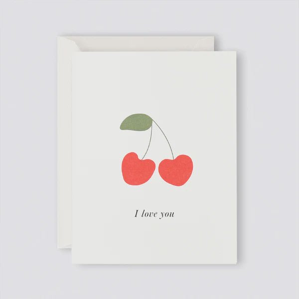 Otto's Corner Store - Father Rabbit Stationery | Card | I Love You Cherries