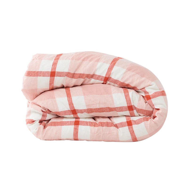 Otto's Corner Store - Floss Check Duvet Cover