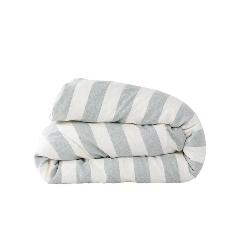 Otto's Corner Store - Fog Stripe Duvet Cover