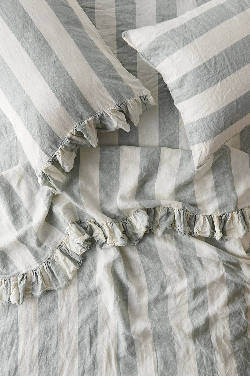 Otto's Corner Store - Fog Stripe Fitted Sheet