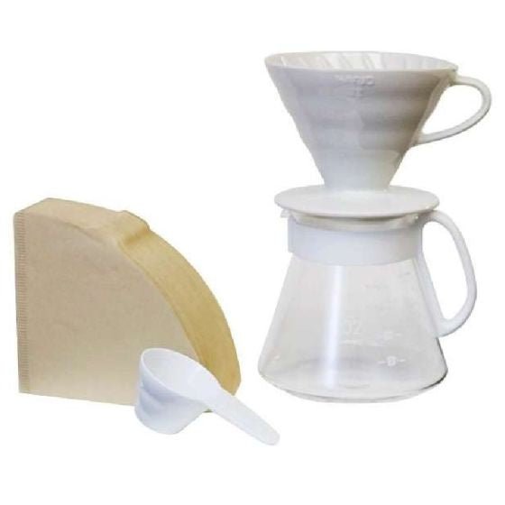 Otto's Corner Store - Hario V60 Ceramic Pour Over Set - White