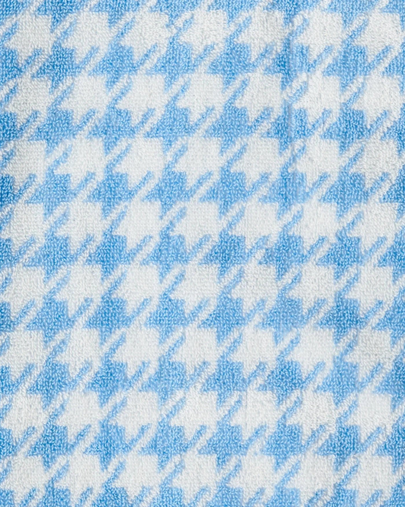 Otto's Corner Store - Houndstooth Blue Terry Bath Towel