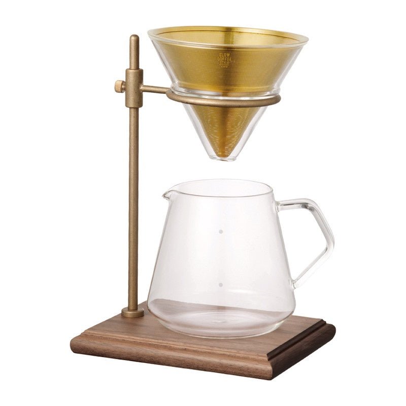 Otto's Corner Store - Kinto - SCS-S02 Brass Brewer Stand Set - 4 Cups