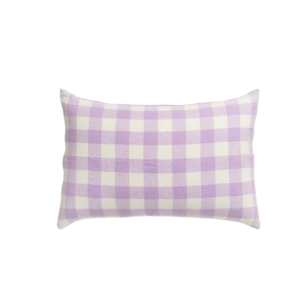 Otto's Corner Store - Lilac Gingham Pillowcase Set