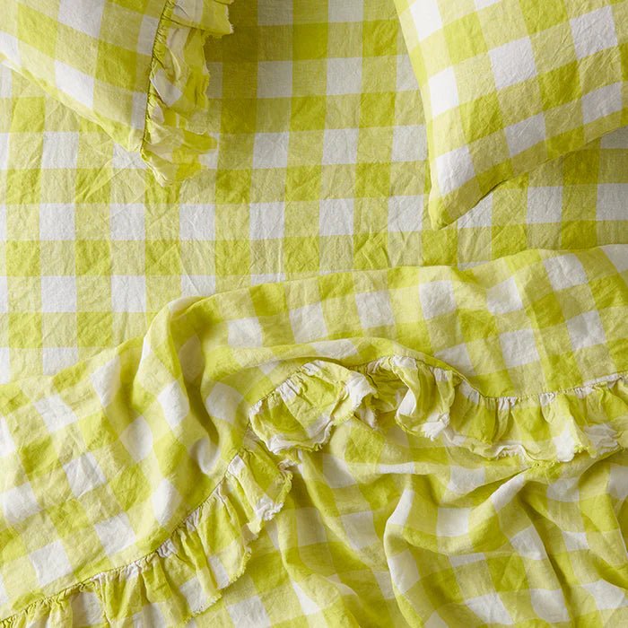 Otto's Corner Store - Limoncello Gingham Fitted Sheet