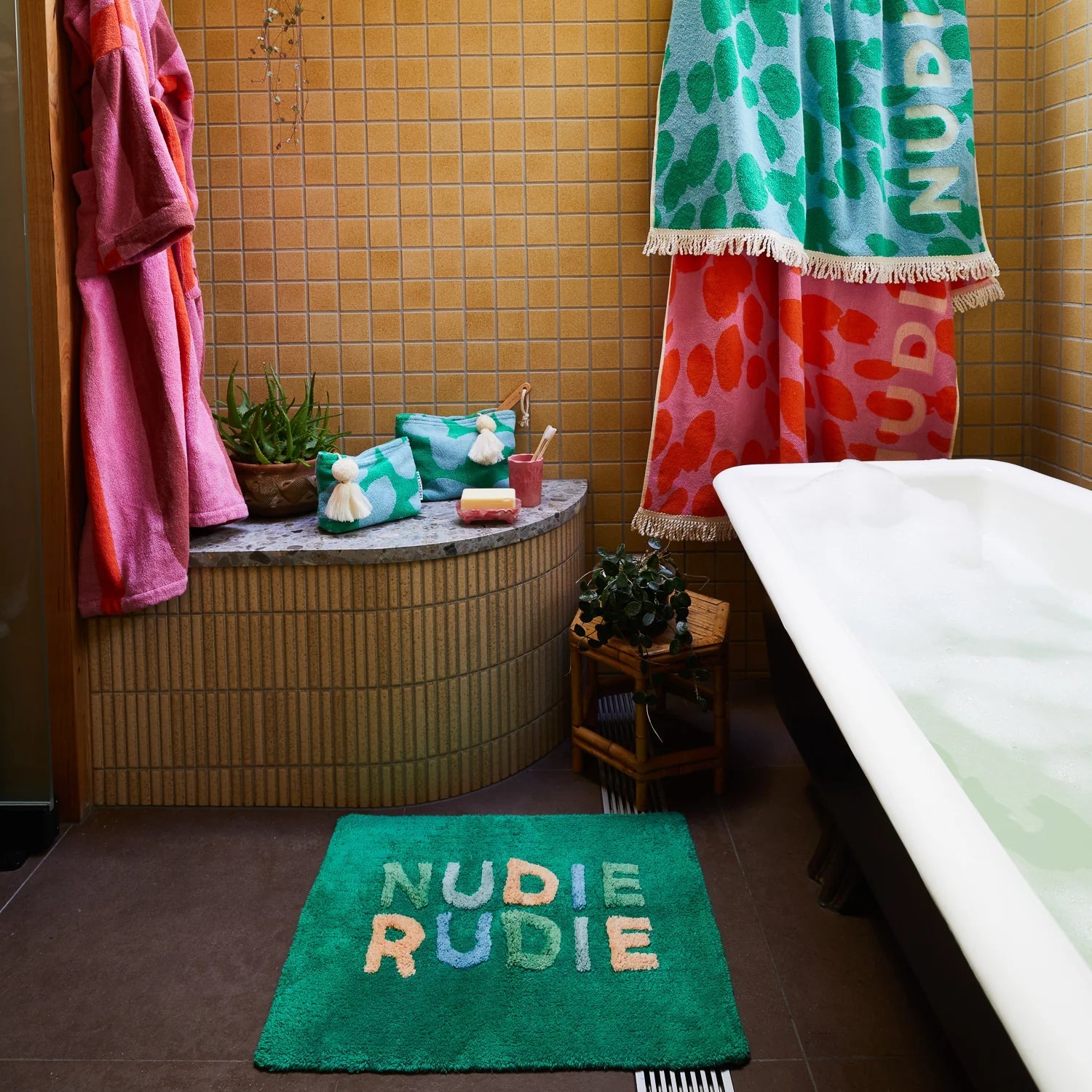 Otto's Corner Store - Nudie Rudie Bath Mat Mini - Perilla