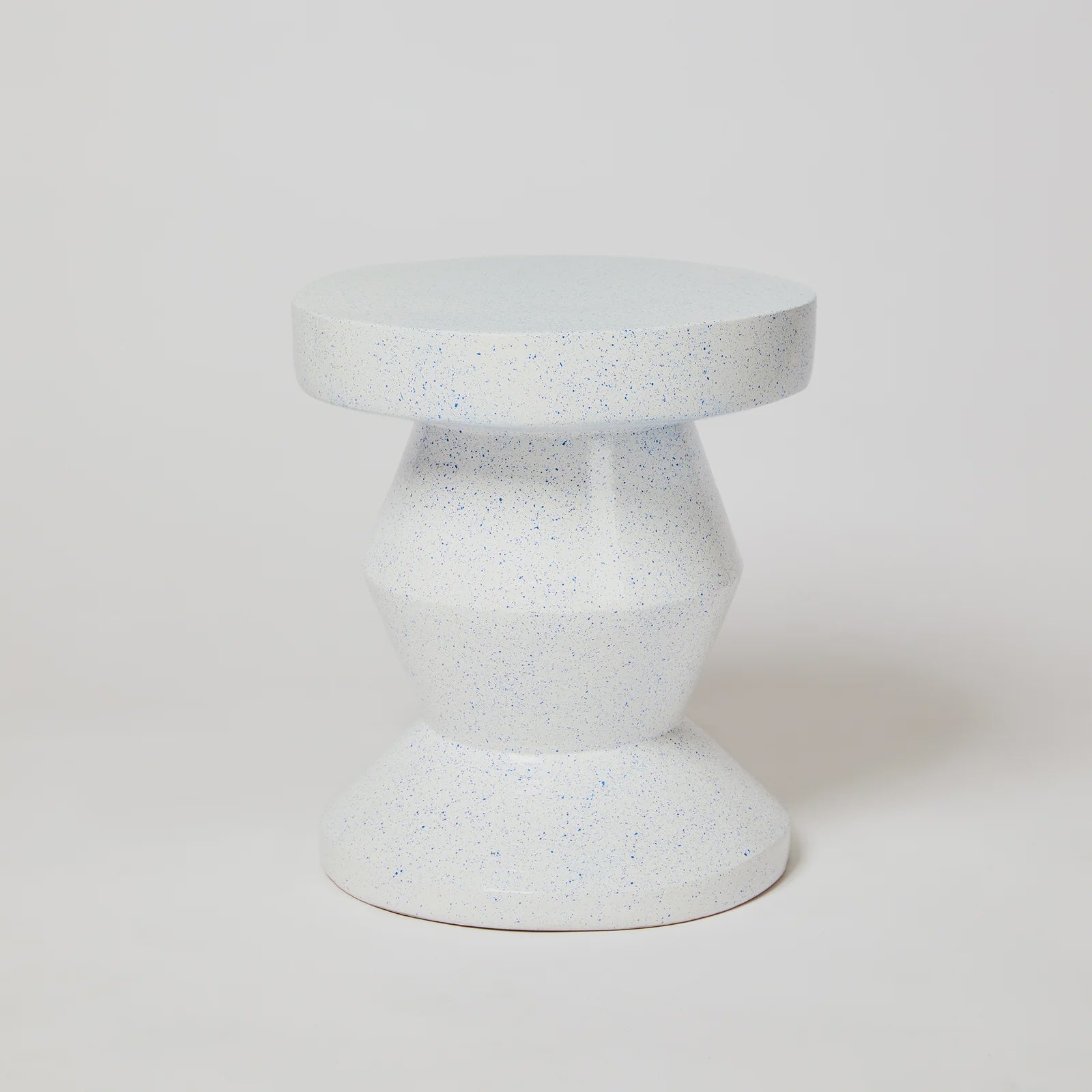 Otto's Corner Store - Pedestal Side Table - Speckle Blue