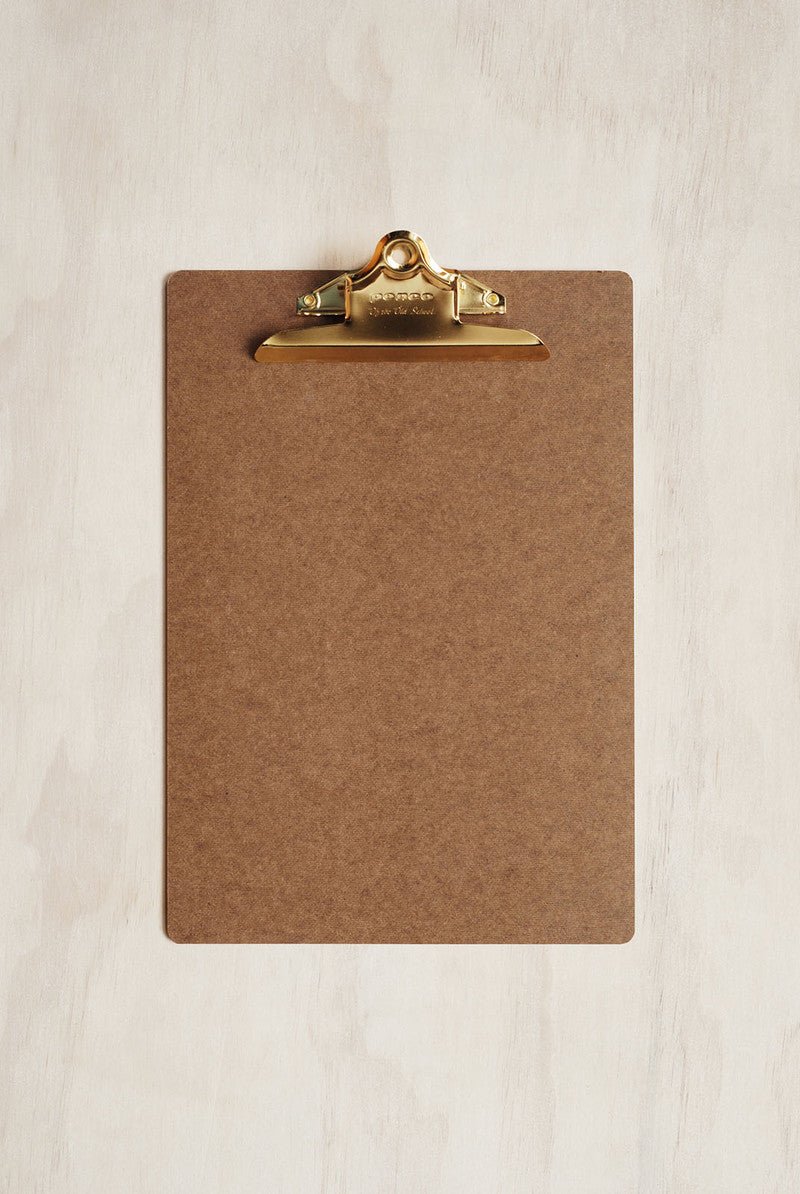 Otto's Corner Store - Penco - old school clipboard - A4 - gold clip